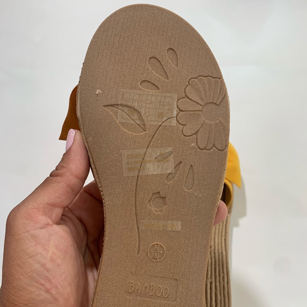 Bow Detail Espadrille Slide Sandals - Picture 5 of 6